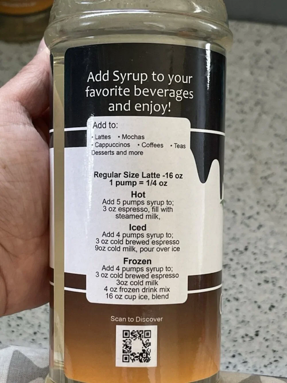 Syruvia Coconut Pure Cane Sugar , Coffee Syrup – 750ml~25.4 fl oz  Exp 8/2027